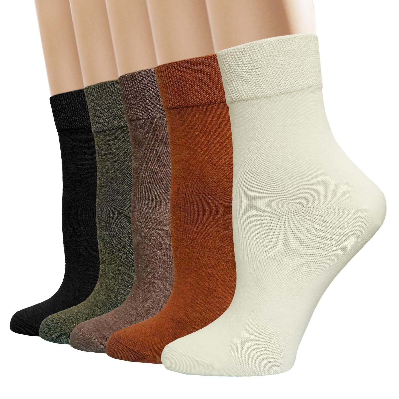 Ambielly Cute Animal Design Women's Casual Comfortable Cotton Crew Socks