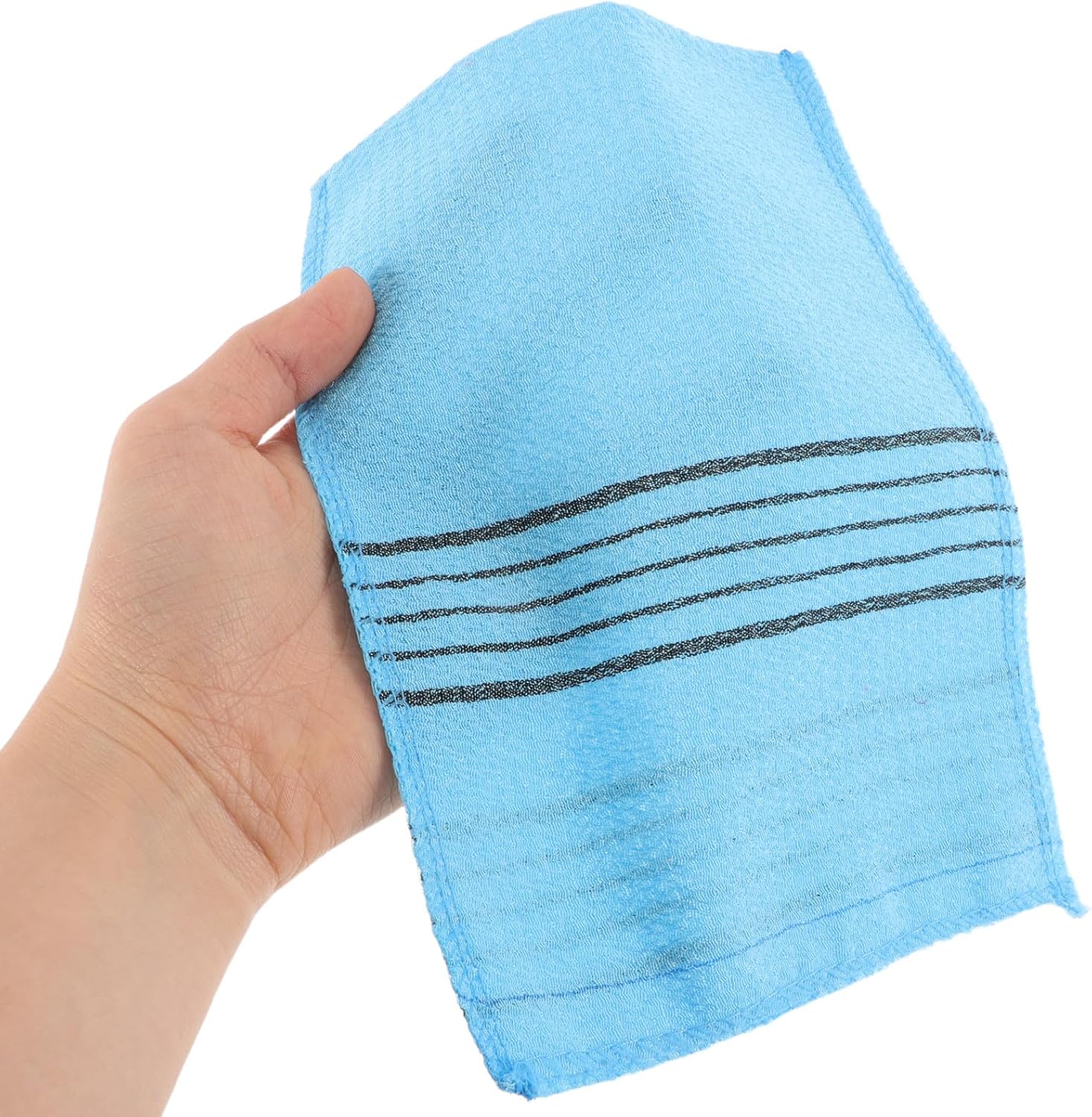 12pcs Korean Sauna Exfoliating Towels Green Color Body Scrub Cloths Bath Washcloths for Spa Gym Home Use