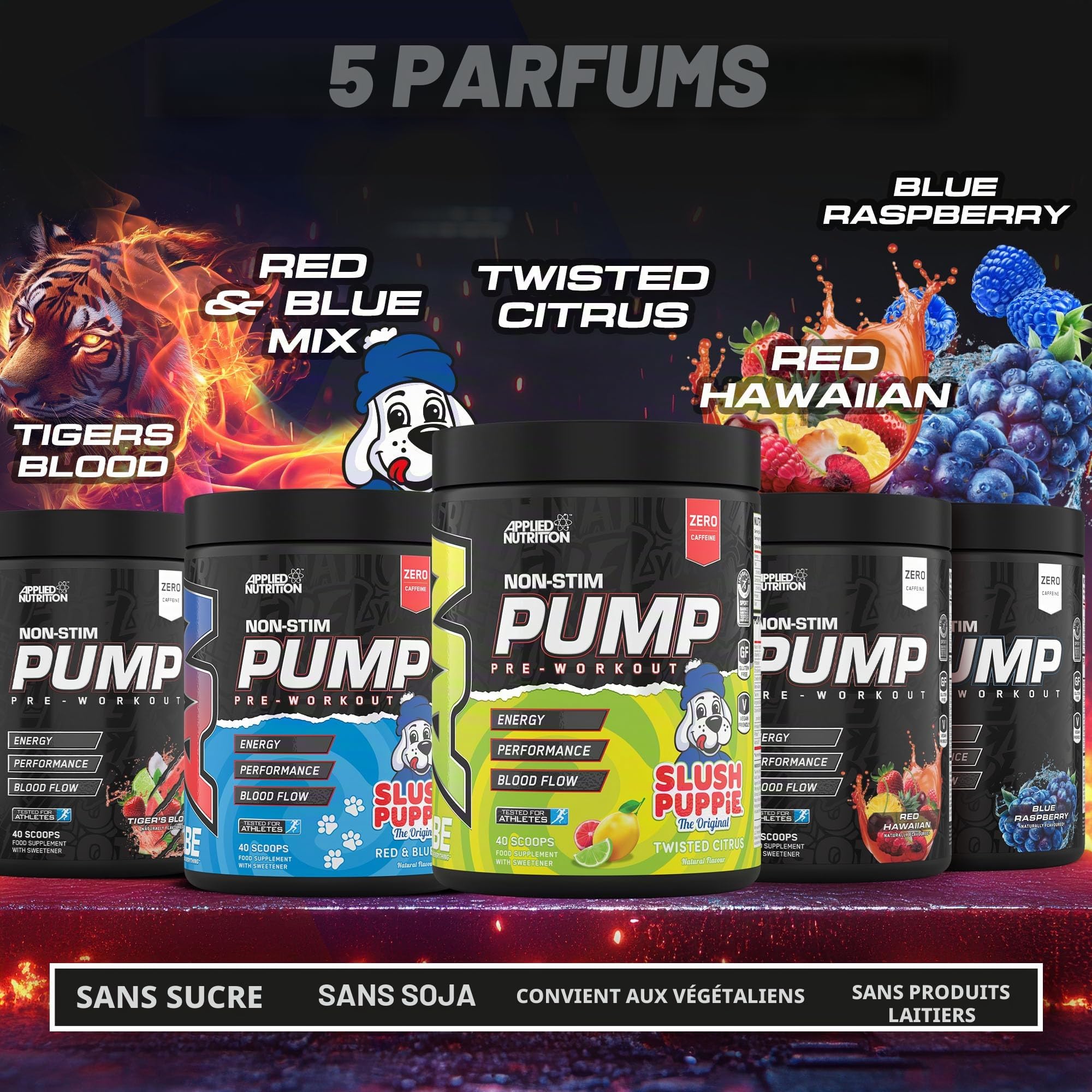 Applied Nutrition ABE PUMP Sans Stimulants, Slush Puppie, 500g