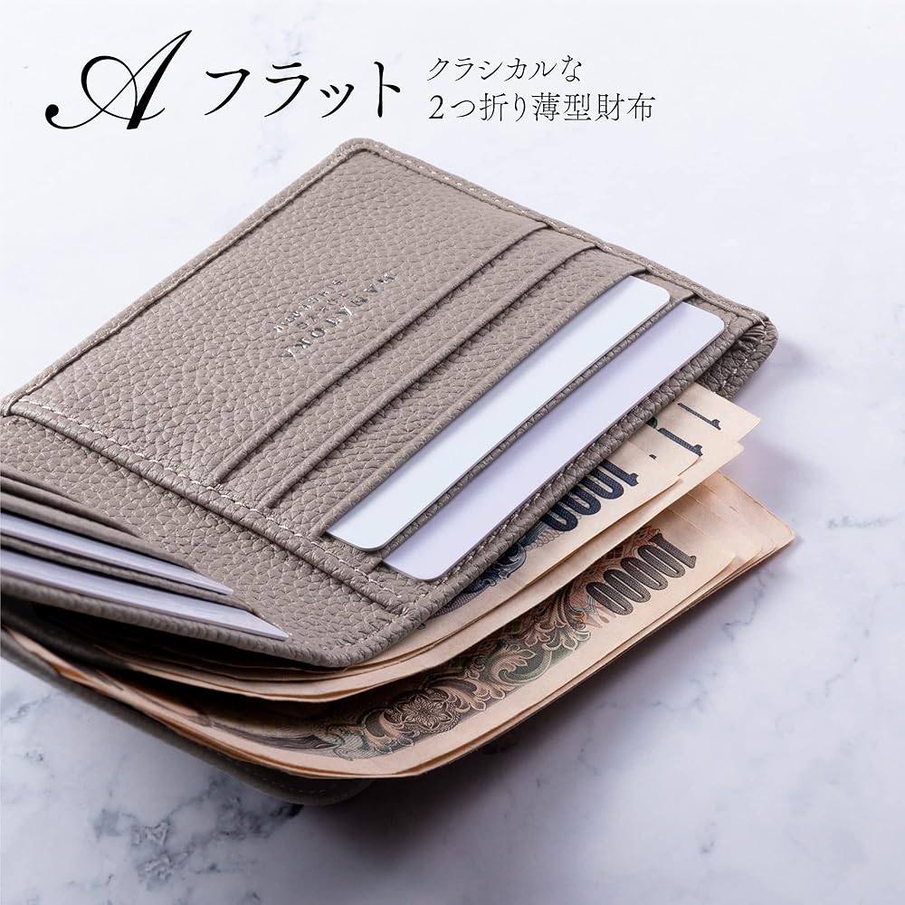 ✰*✰様 新品　未使用　三つ折り財布　牛革　タンレザー　ネイビー　厚革　コンパク Amazon | [BLUE SINCERE] 一流の革職人が紡ぎだす 二つ折り財布