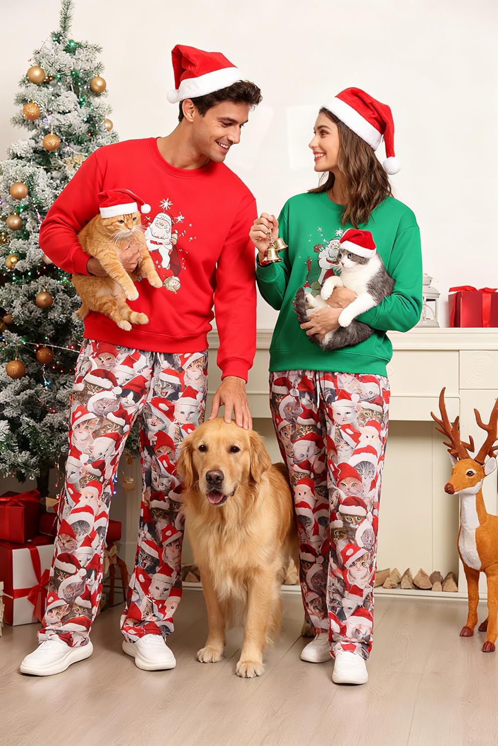 Vogseek Men Christmas Pajama Pants Men's Pajama Christmas Sleepwear Men Pajamas Christmas Vacation Sleep Pant With Pockets - Image 2