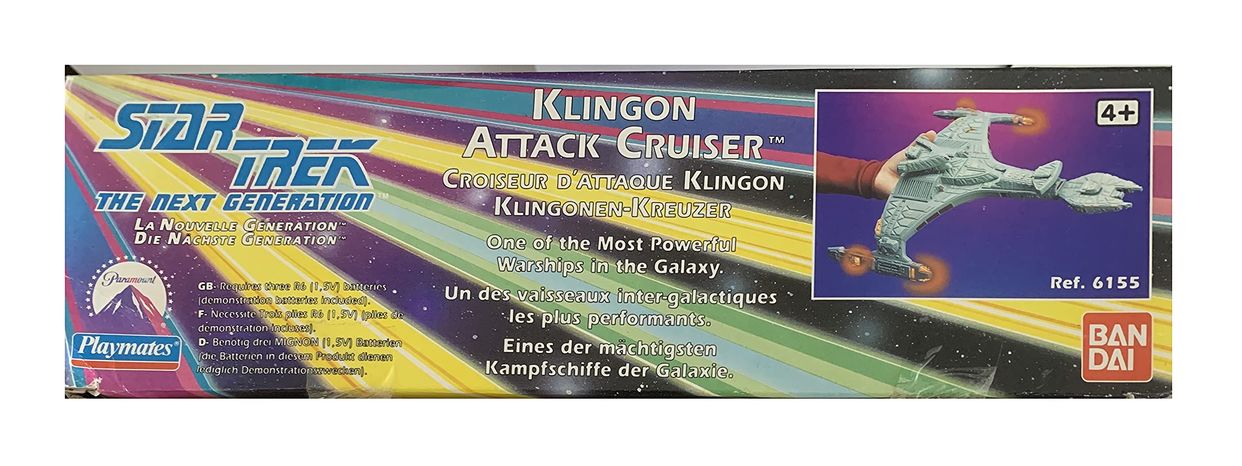 Amazon.com: Star Trek The Next Generation Klingon Attack Cruiser