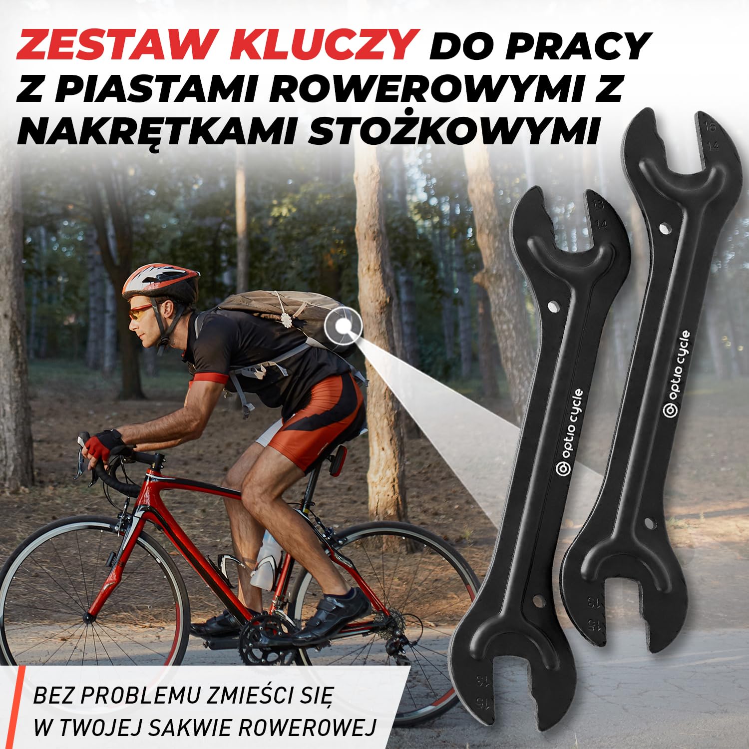Zestaw Kluczy do Konusów Rowerowych 13–16 mm – Klucze do Piast i Łożysk Konusowych | Precyzyjne Narzędzie Serwisowe do Regulacji Nagrów