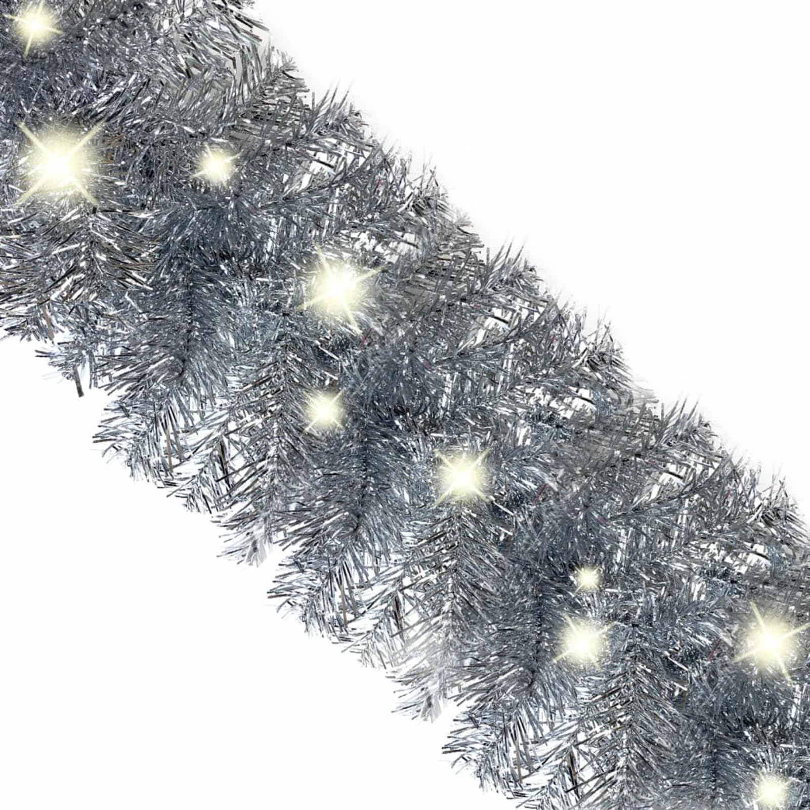 ARKEM Guirnalda de Navidad con Luces LED Plateado 20 m Adornos Navidad Balcon Decoracion Navidad