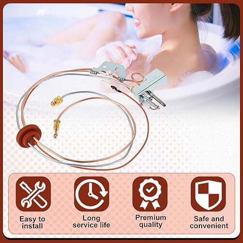 Miniatura 6 de Conjunto piloto de gas natural 9003542, repuesto para 100109295 9003542005 18324-190 conjunto piloto de calentador de agua, compatible con