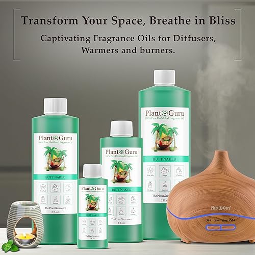 Miniatura 3 de Aceite aromático Butt Naked de 8 onzas líquidas. Aceite perfumado para hacer jabón, velas, bombas de baño, manteca corporal. Utilizado en difusores