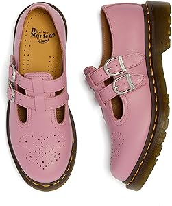 Dr. Martens Women's 8065 Mary Jane, Dusty Rose Virginia, 5
