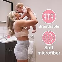 Vista 2 de Dr. Talbot's Ropa interior posparto para mamá, 8 unidades, tamaño XL, bragas desechables para cuidado posparto, color gris