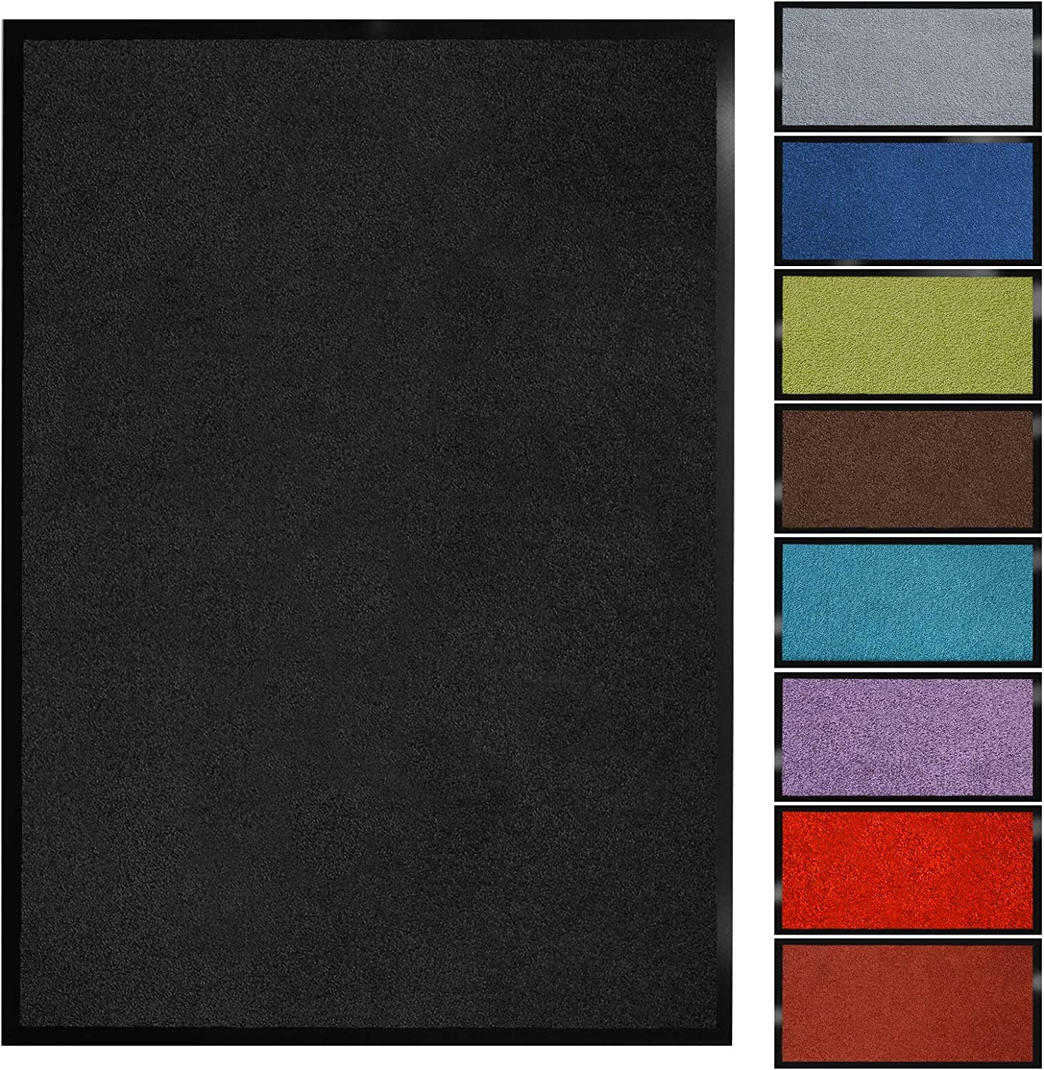 Zerbino Ingresso 40x60 Cm Marrone - Antiscivolo E Lavabile - Alta Capacità Assorbente E Spazzolante
