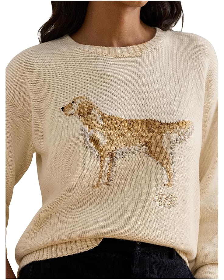 Lauren Ralph Lauren Intarsia-Knit Golden Retriever Sweater - #3 of 4