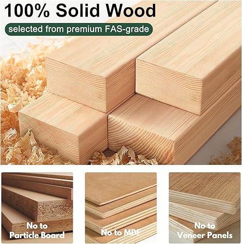 Miniatura 8 de Escritorio pequeño de tocador 100% madera de roble, mesa auxiliar moderna de mediados de siglo para dormitorio, versátil como mesita de noche y mesa