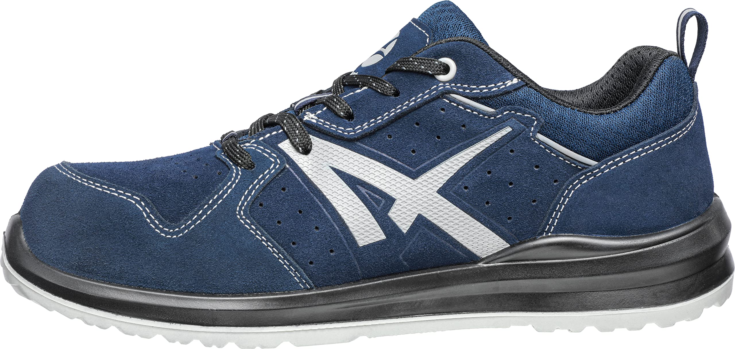 ALBATROS Twister DY Navy Low Zapatos de Seguridad S1P ESD SRC Tapa de Fibra de Vidrio Antideslizante sin Metal Unisex