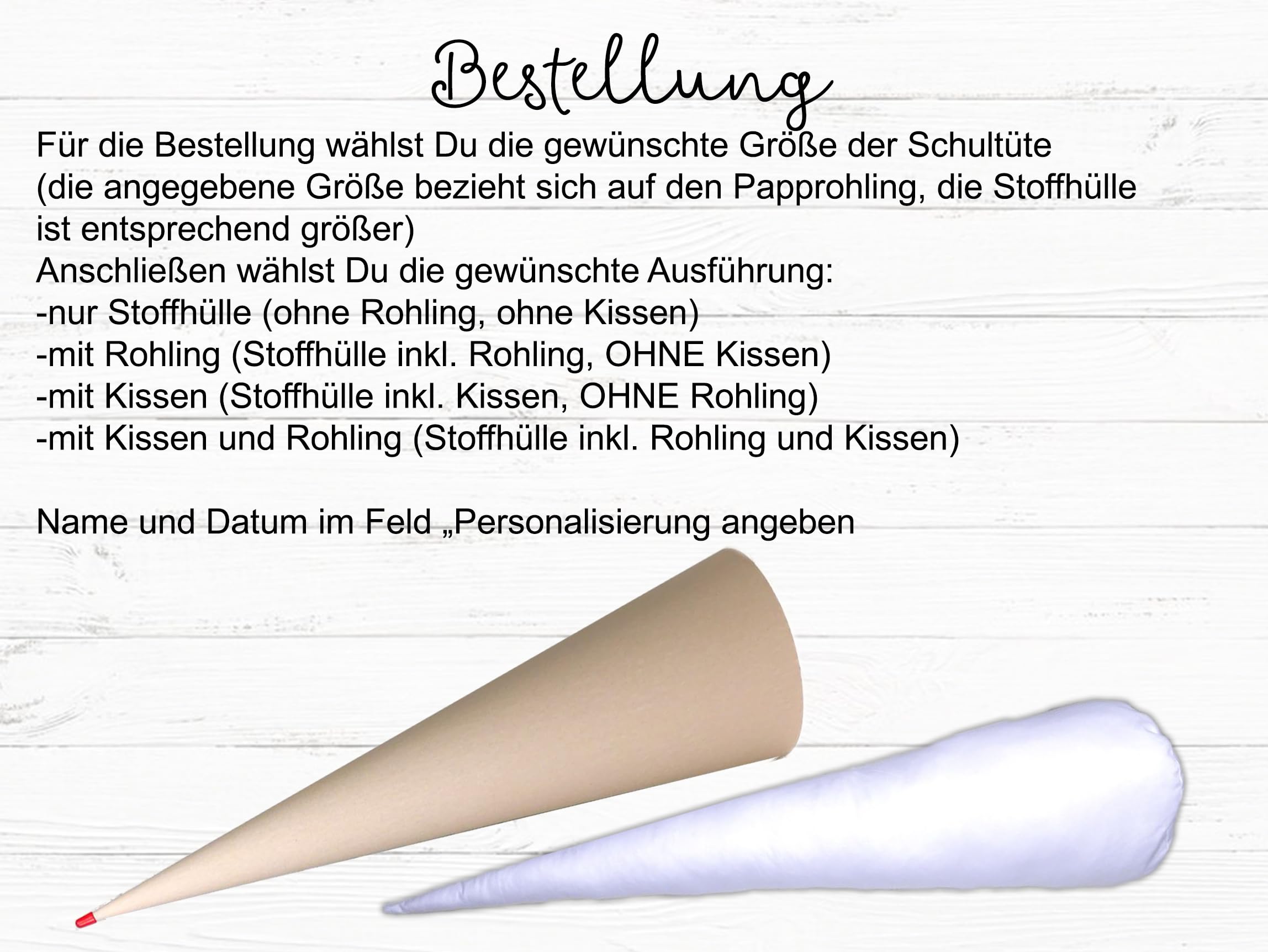 Schultüte aus Stoff flieder mit Name Fuchs Zuckertüte 70cm oder 85cm lila