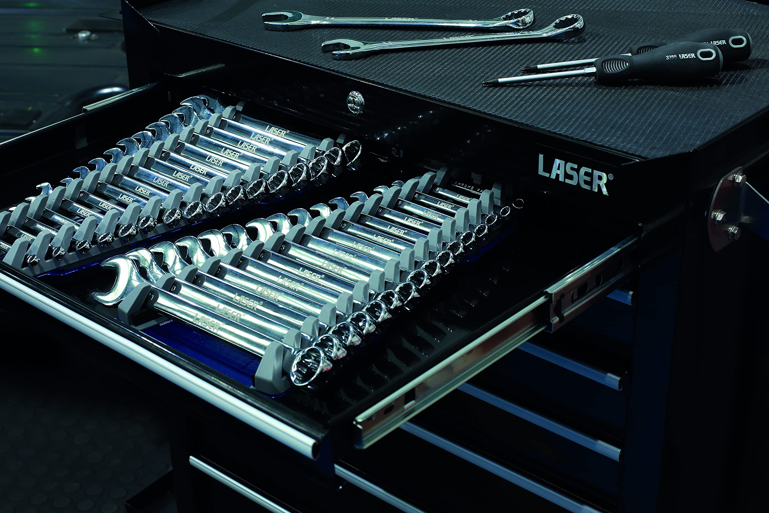 Laser 8072 Laser Tools Racing Spanner Organiser - 16 Spanners, Multi - Image 4