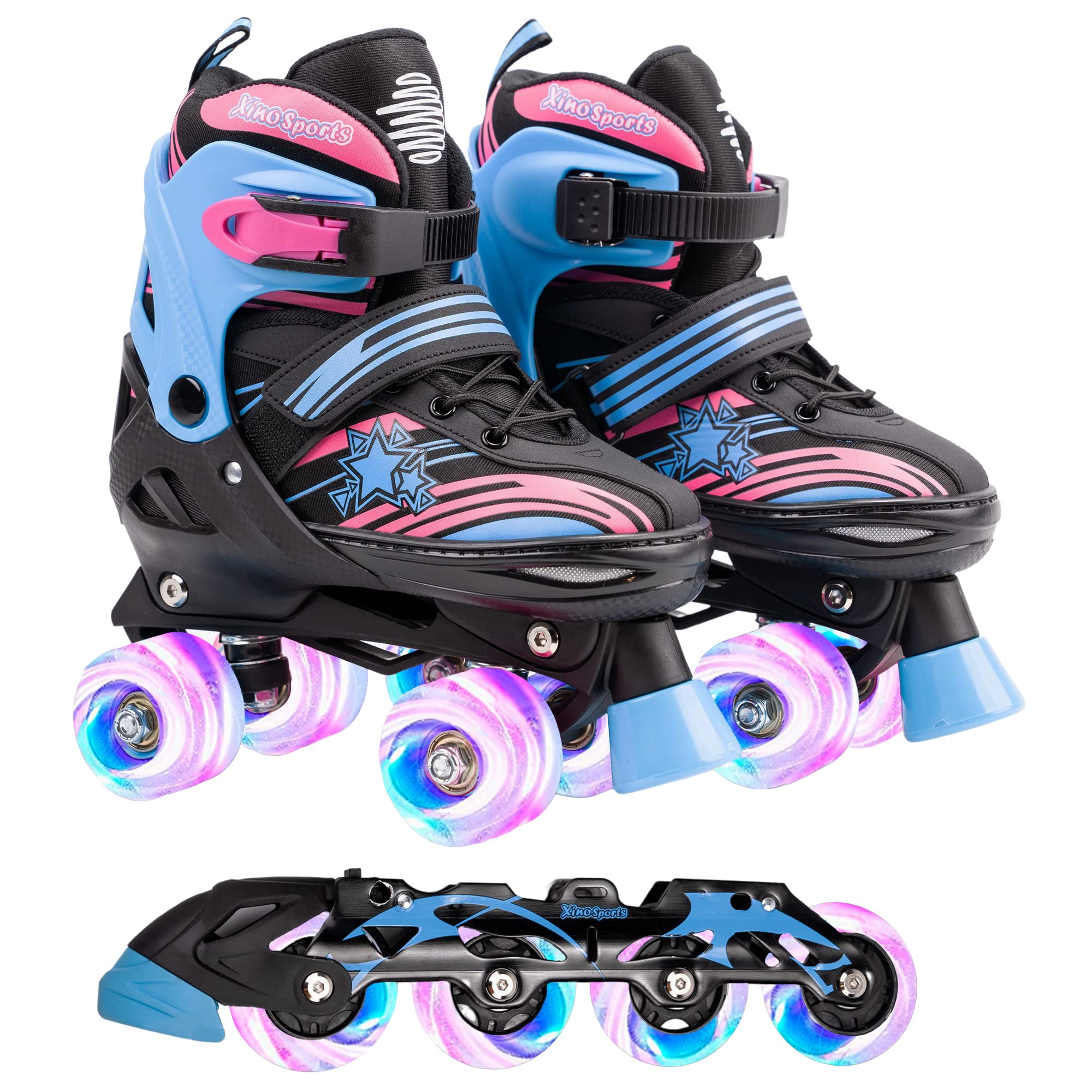 Buy Xino Sports 2 in 1 Combo, Kids Roller Skates and Roller Blades