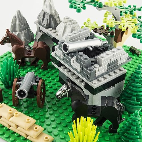 Miniatura 7 de Toy Soldiers Figures Toy Set - Minifigura medieval de cañón de guerra compatible con las principales marcas, 3 años en adelante