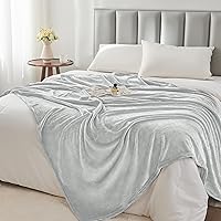 Vista 527 de BEDELITE Fleece Blanket White Throw Blanket for Couch & Bed, Luxury Plush Cozy Fuzzy Blanket 50" x 60", Super Soft Warm Lightweight Throw Blanket