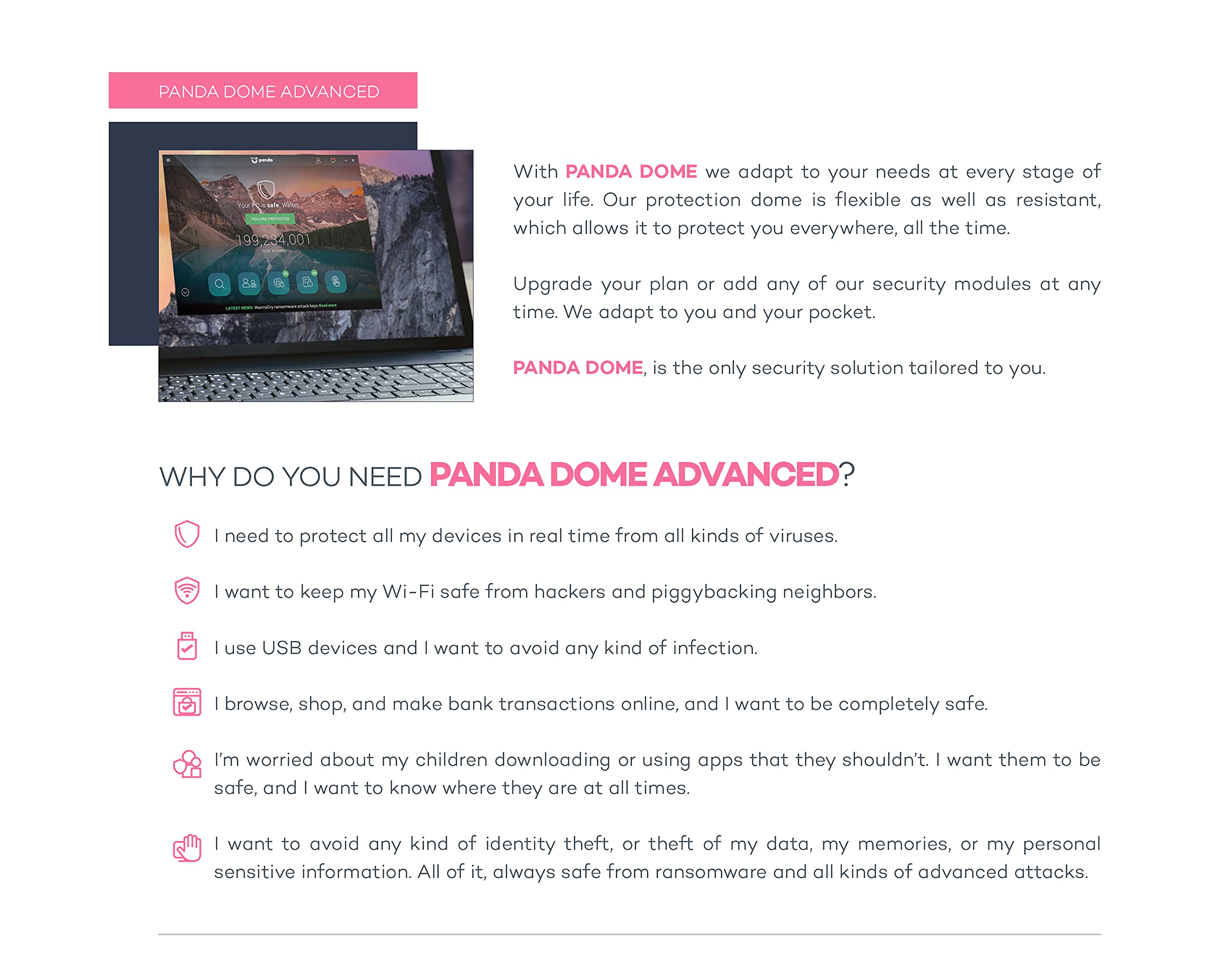 WatchGuard Panda Dome Advanced - 1 Jahr - 5 Lizenz - Software - Nur Lizenz