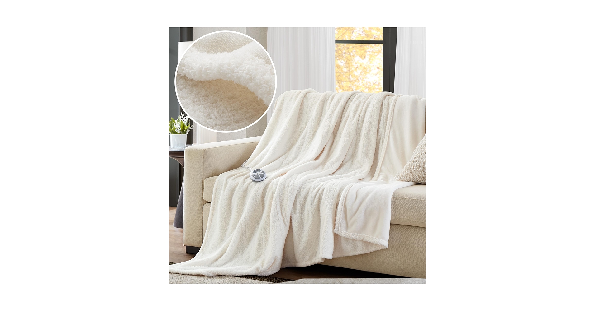 Amazon.com: Serta Heated Blanket, Electric Twin Size Blanket, Soft