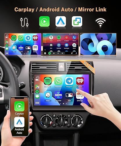 Miniatura 10 de 1G+32G Android Car Radio for Suzuki Swift 2005 2006 2007 2008 2009 2010, Rimoody 10.1 inch Touch Screen Car Stereo with GPS Bluetooth WiFi FM Mirror