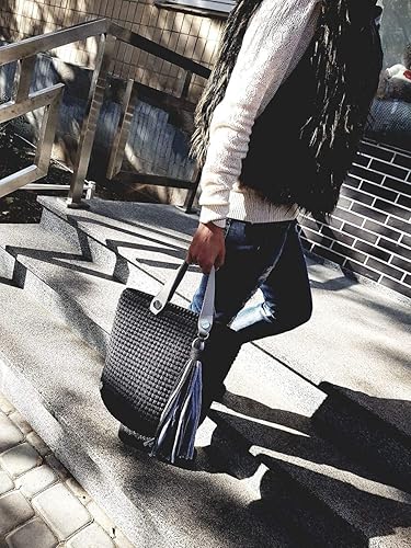 Miniatura 6 de T-Shirt Yarn Fettuccini Zpagetti Style, 0.276-0.354 in Tshirt Yarn for Crocheting, Hilo de tejer bola, Hilo T Organic, Hilado de macramé, Hilo de