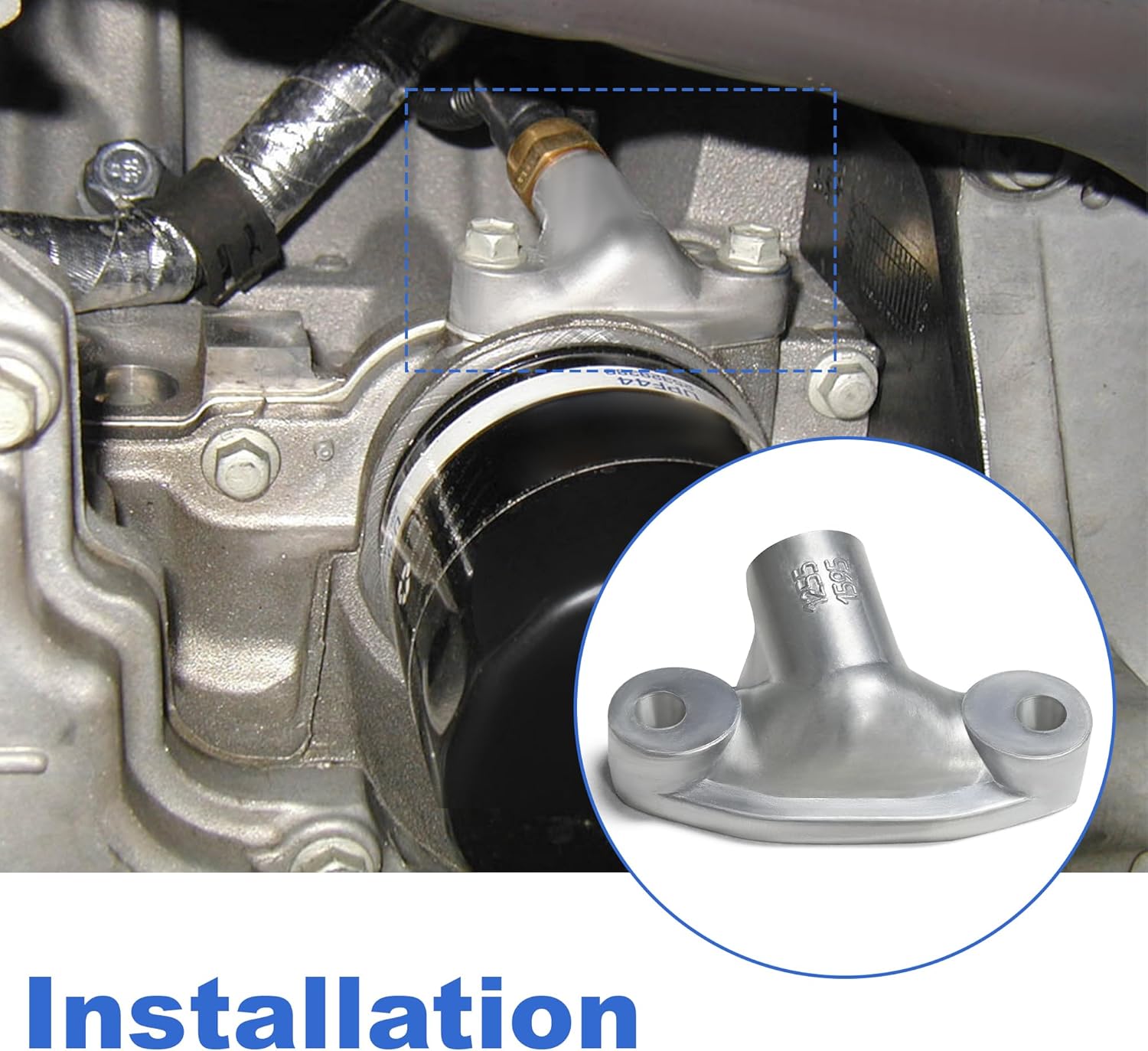 Engine Oil Pan Cooler Outlet Cover Block Off Plate Delete Cap Plug 12551587 For Chevrolet Corvette C5 1997-2004 SBC LS-Based Engines Gen III IV M12x1.5 Threaded Alumium