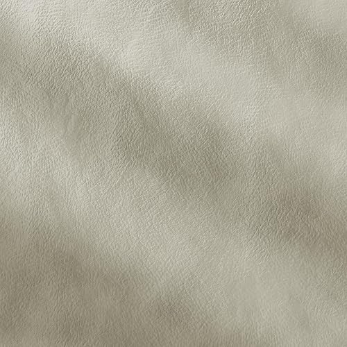 Miniatura 8 de Juego de 2 taburetes de bar tapizados giratorios de 26 pulgadas con respaldo, taburetes de cocina de cuero gris con patas de madera y reposapiés,