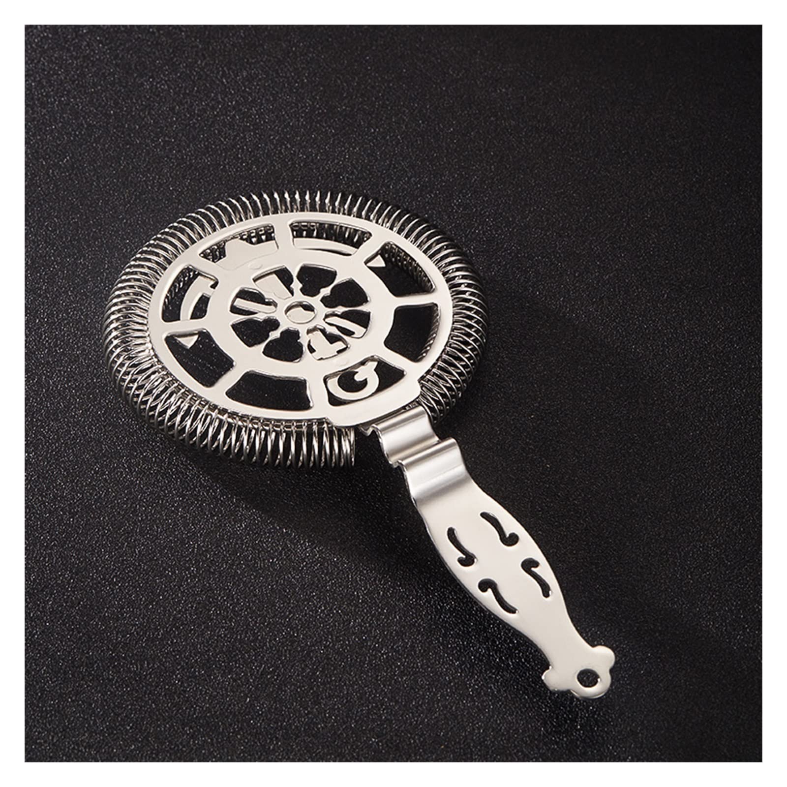 Cocktail Strainer, Stainless Steel Bar Strainer, Creative Styling Bartending Shake Drinks Ice Mixed Filter For Bar Club Party, Commercial Quality Bartender's Supplies, Creative Shape Wine Filter (Co