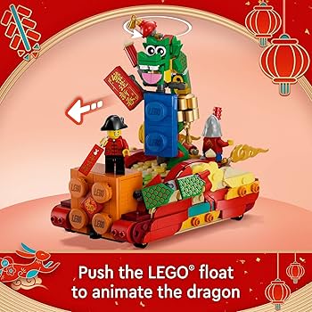 ルビーニャン79 Lego-compatible Dragon and Lion Dance and New Year Market