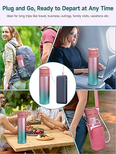 Miniatura 6 de Maletín de viaje eléctrico de insulina, cargador USB y caja de hielo Biogel - Horas ilimitadas, 35-68F Enfriador médico personalizado y temperatura