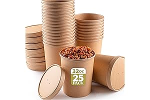 Ultimate Freezer Solution: 32oz PLA Soup Containers with Lids