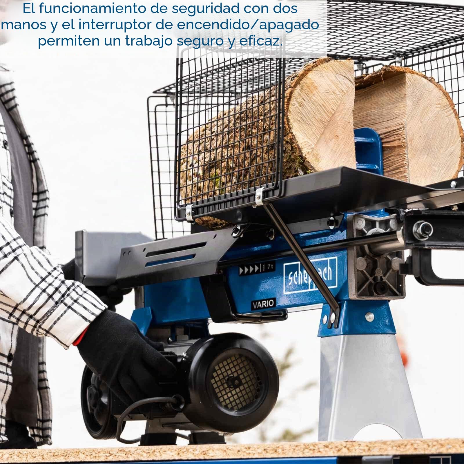 Scheppach Separadora de troncos hidráulica horizontal HL760LS 220-240V 50Hz 2200W - 7t marca