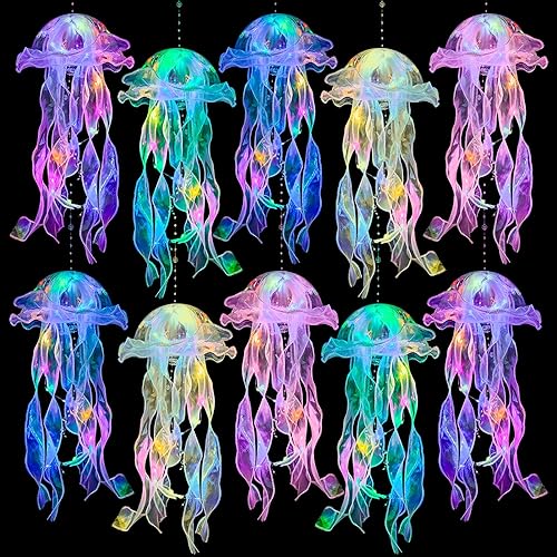 Jellyfish Decorations -10 Pcs Jellyfish Lanterns, Hanging Jelly Fish Decorations,