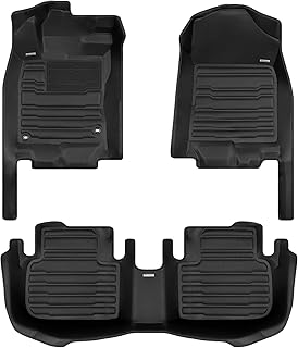 TuxMat - for Honda Civic Sedan Without Rear USB Charging Port 2022-2024 Models - Custom Car Mats - Maximum Coverage, All Weather, Laser Measured - This Full Set Includes 1st and 2nd Rows