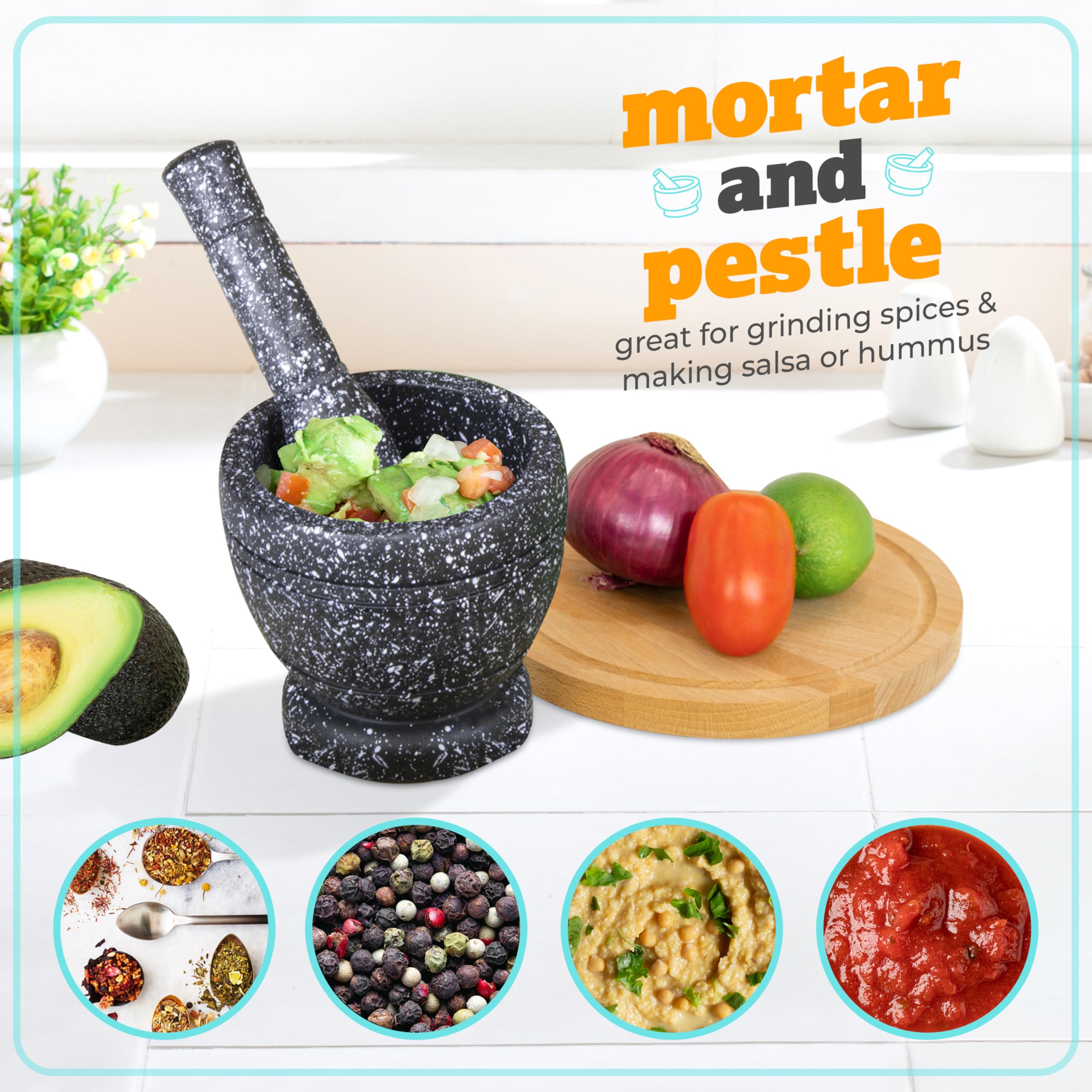 Taco Tuesday Complete Taco Serving Set with Tortilla Warmer, Salsa Bowls, Shell Holders, and Mortar and Pestle - 9-Piece Set - Red, Yellow, and Green