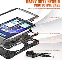 Vista 7 de Funda para Xiaomi Mi Pad 6Mi Pad 6 Pro, MiPad 6Pad 6 Pro a prueba de golpes de 11 pulgadas, soporte giratorio 360, correa de mano, correa de hombro