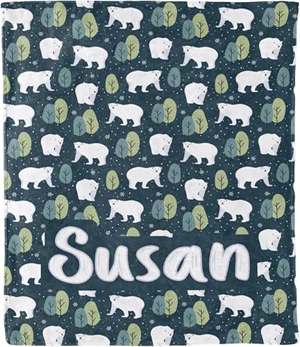 Manta con nombre personalizado para niños, niños, niñas, bebé, regalo de familia, amigos, familiares para cumpleaños, Acción de Gracias, Navidad,