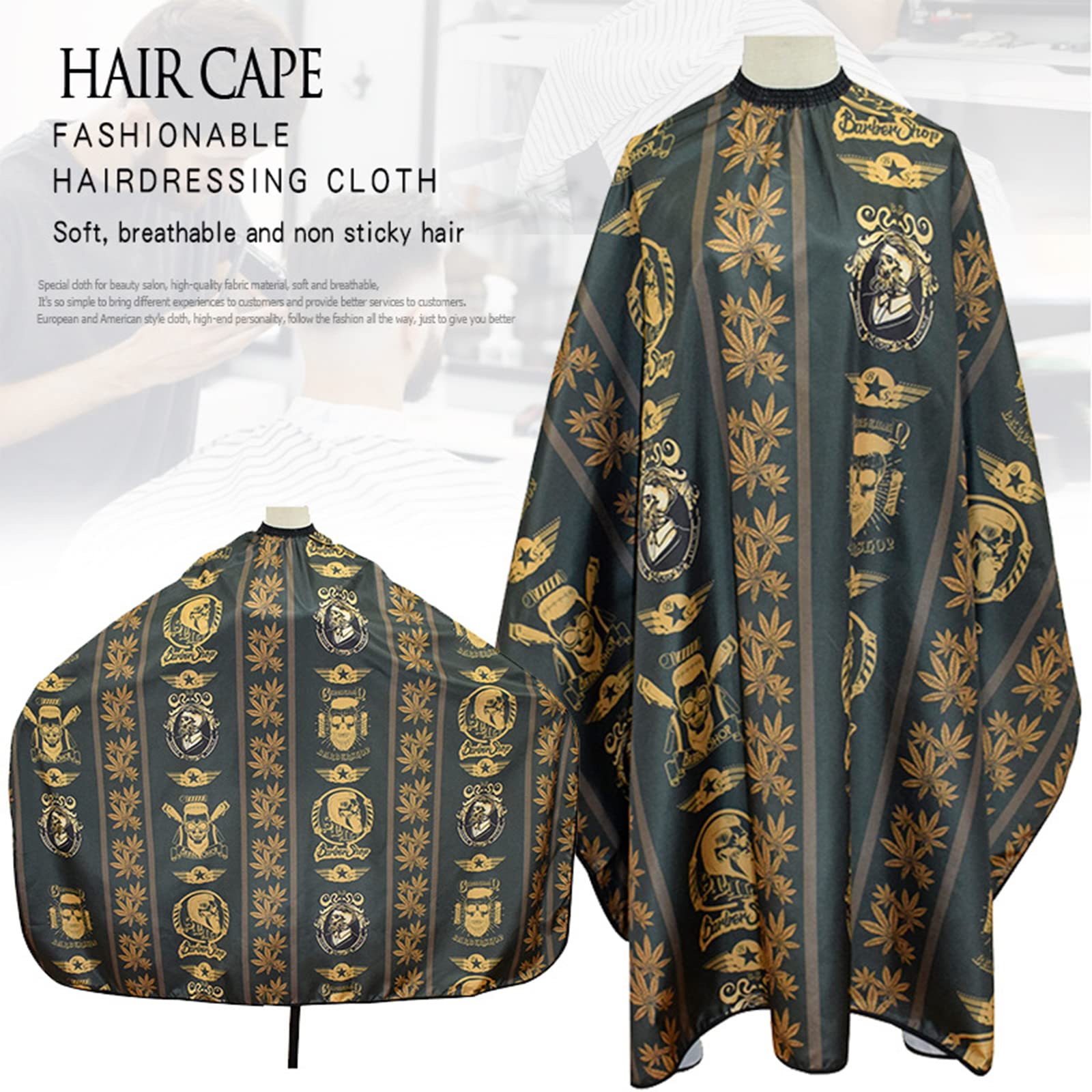 1 Stück Friseurumhänge, Haar Salon Cape Friseurumhang, Erwachsene Einstellbare Haarschneideumhang, Professionelle Wasserdichte Haar Styling Cape für Färben und Haare Schneiden