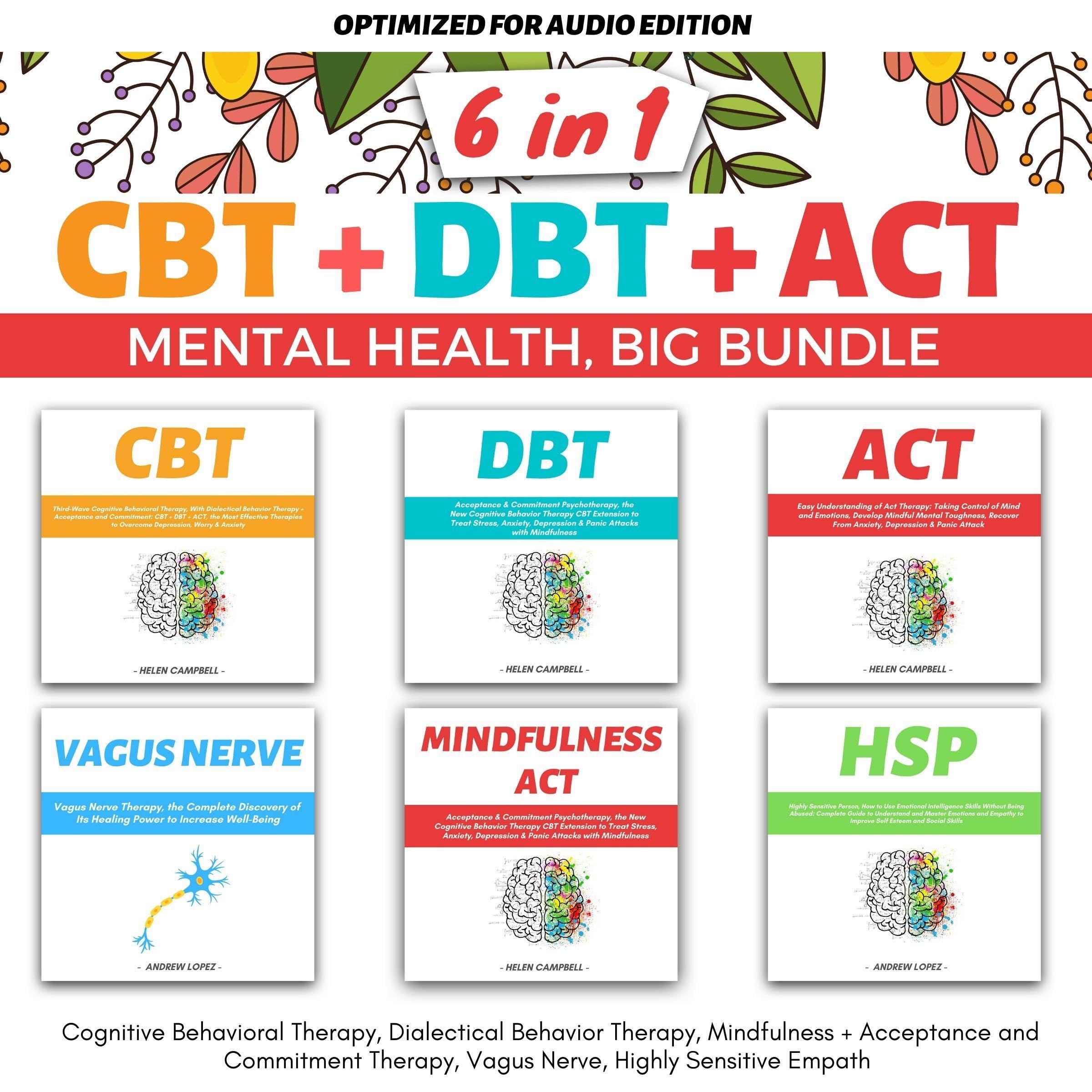 CBT + DBT + ACT: Mental Health Big Bundle 6 in 1