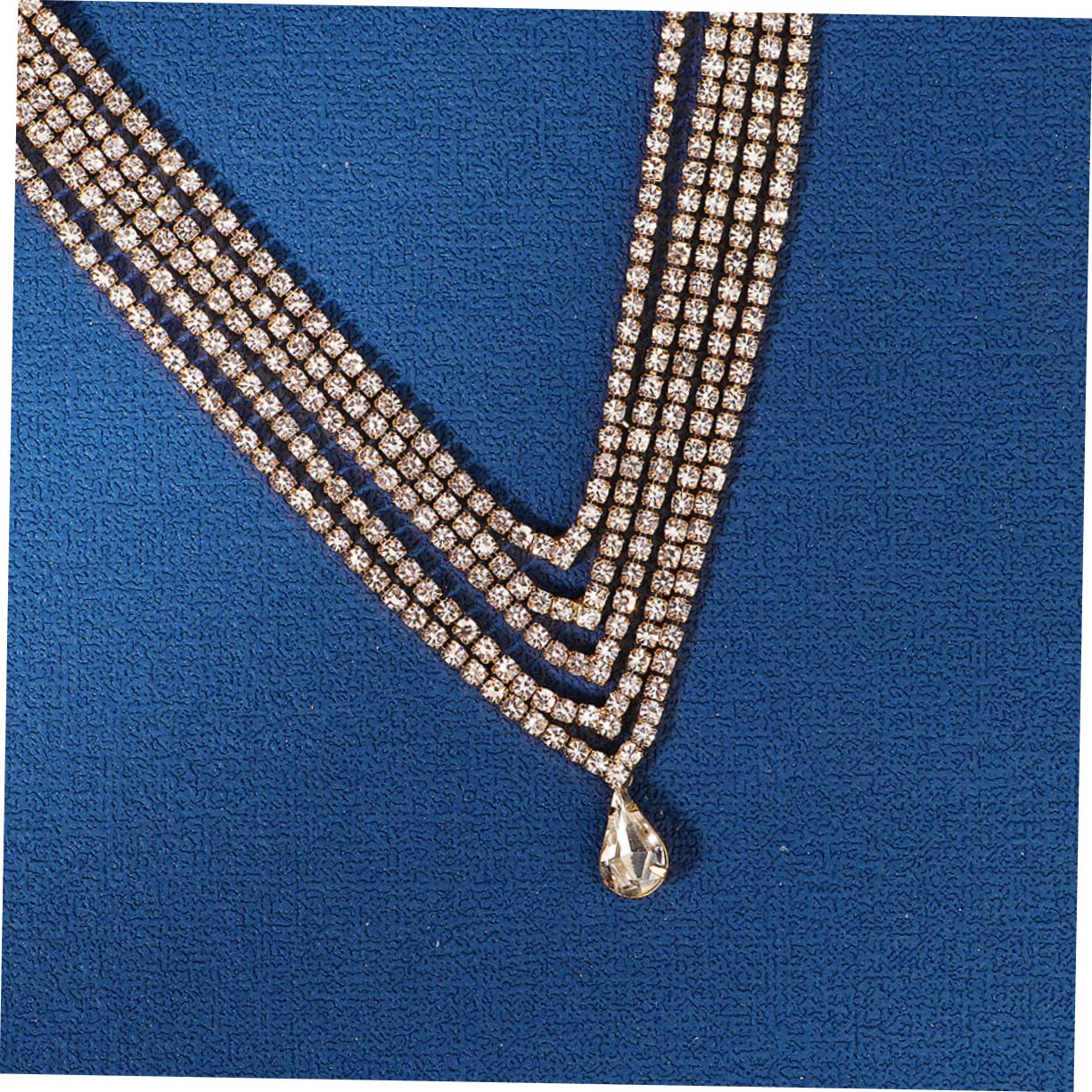 FRCOLOR 5pezzi Cerchietto Decorativo Strass Per Donne Catena Da Testa Elegante Con Pendenti Per Matrimonio e Occasioni Speciali