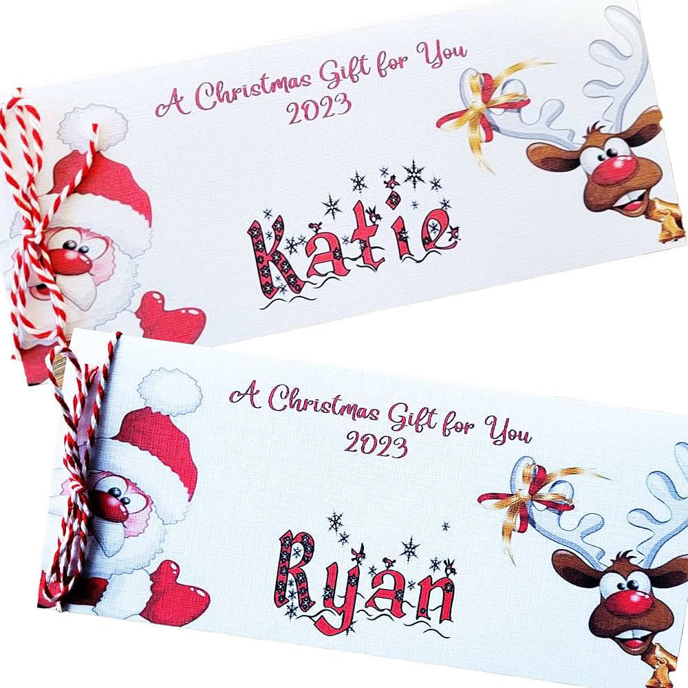 Personalised christmas money envelopes Clearance