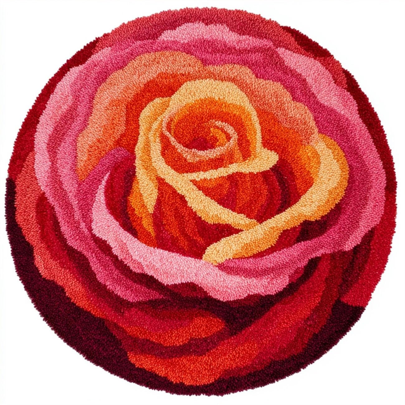 Kitquiver Tapestry Kits for Adults Colorful Roses 100x100cm