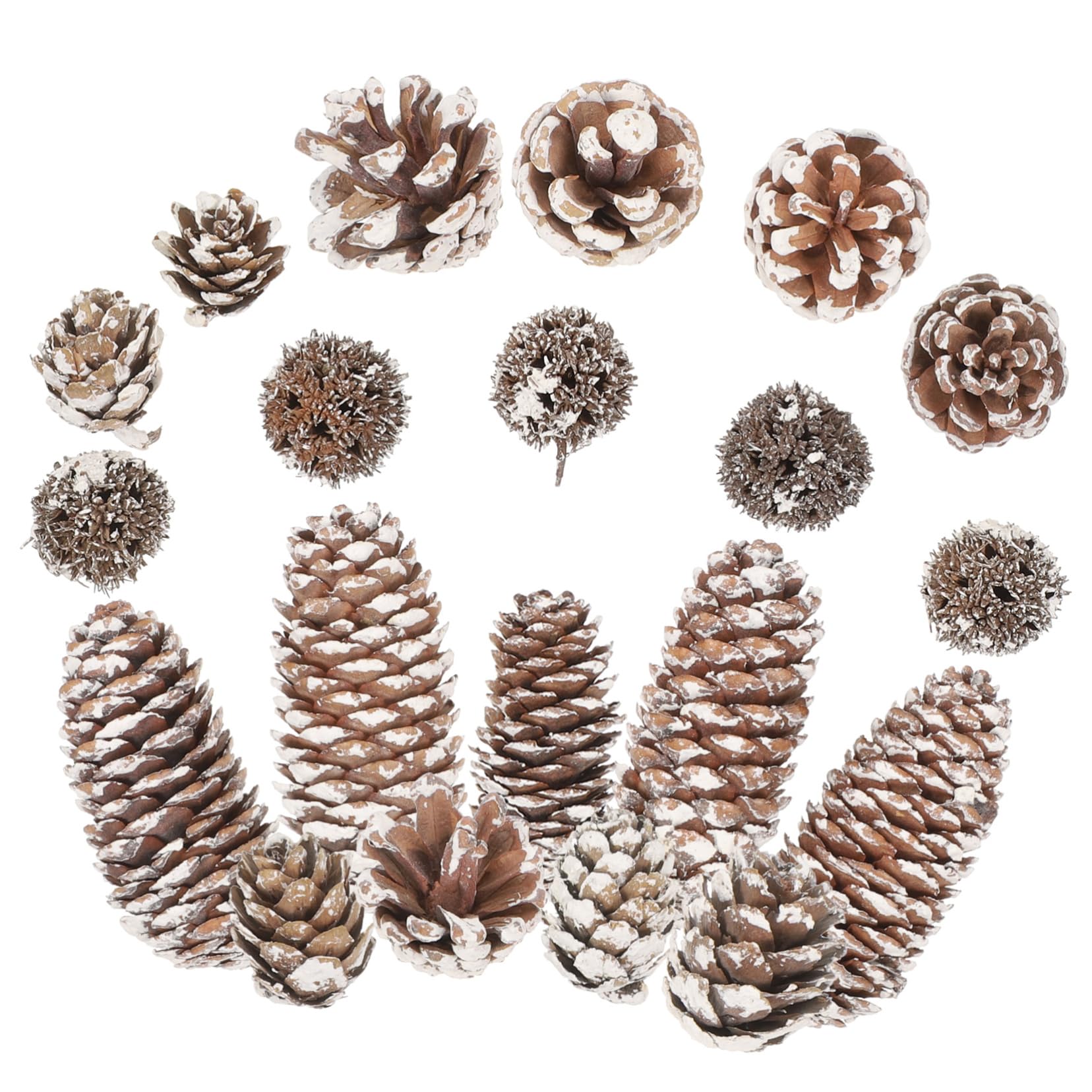 Uonlytech 2 Set Secche per Decorazioni Natalizie Kit Creativo per Fai da Te Materiale per Decorare Case Uffici e Festivi
