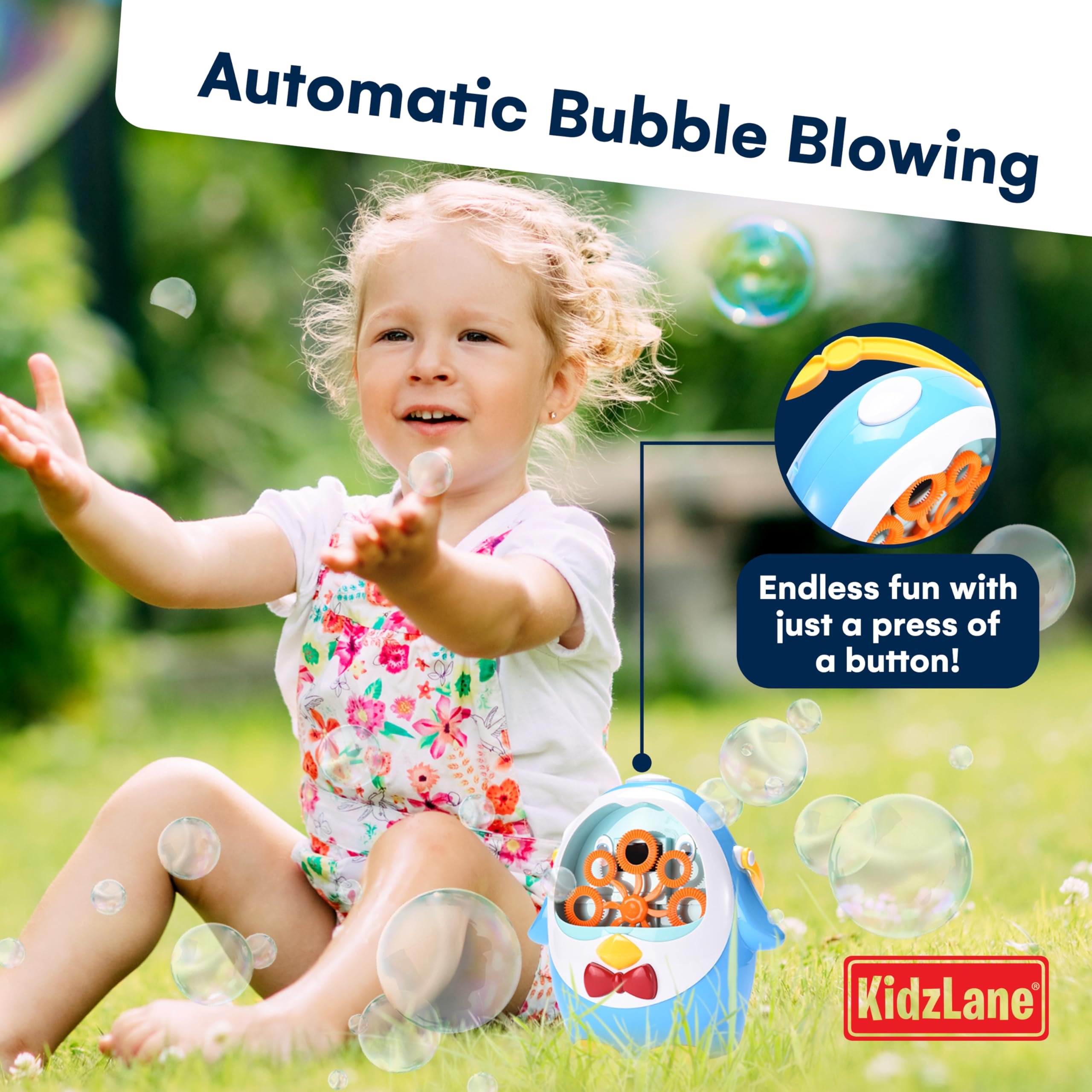 Amazon.com: Kidzlane Penguin Bubble Machine for Kids - Made of