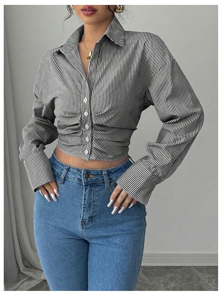 トップス Arts&Science Small Button Blouse 61upaOrTnbL._SY350_QL65_.jpg