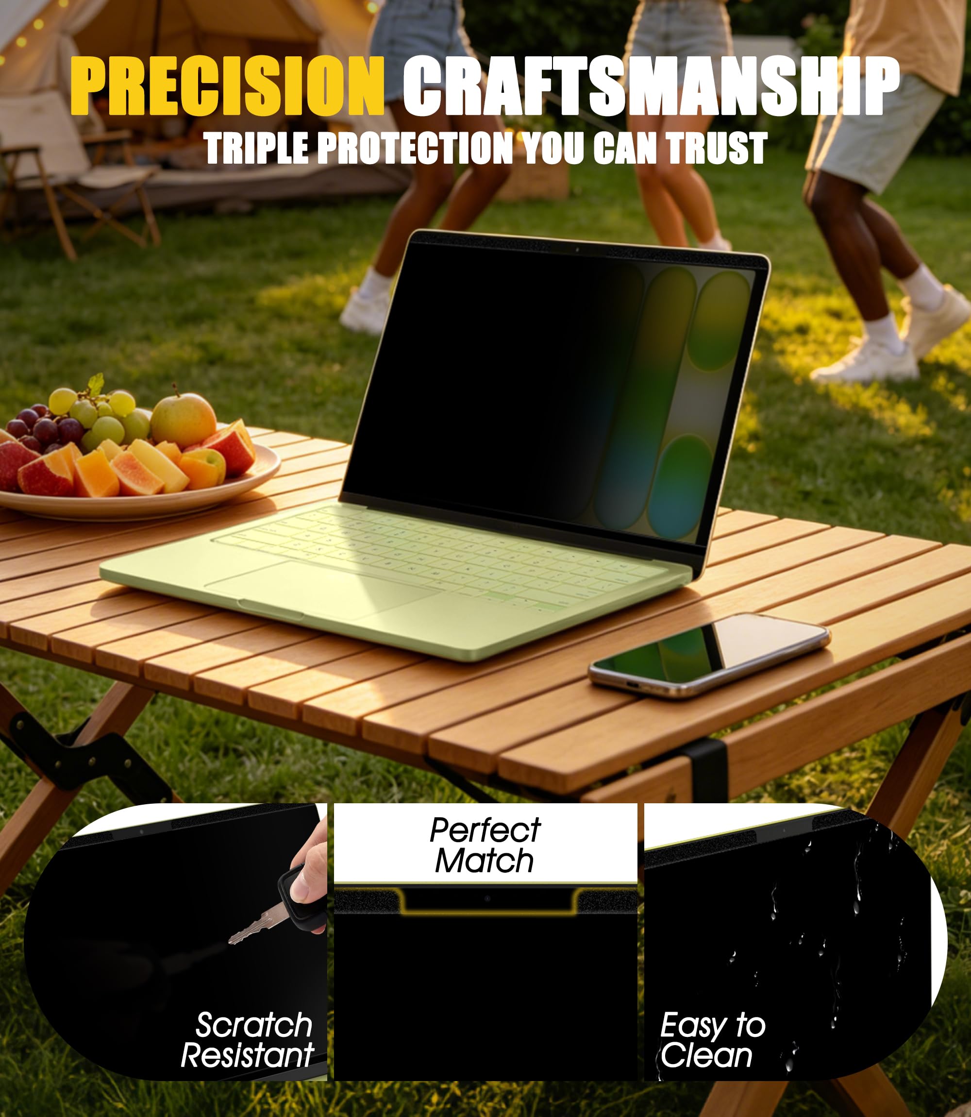 NEWZEROL Anti-Espion Protection d'écran Compatible MacBook Neo Antireflet Anti-rayures Amovible Réutilisable Magnétique 2026