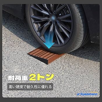 Amazon.co.jp: Ruedamann 段差スロープ 高さ2.5cm 耐荷重2000kg