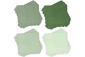 Whaline 200 Pack Green Cocktail Napkins: Elevate Your Gatherings with Sophistication and Hygiene
