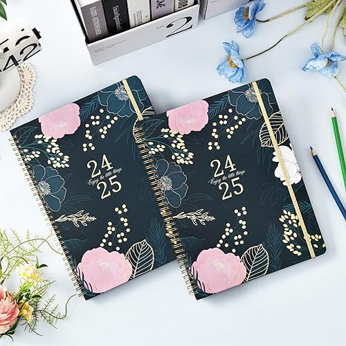 Miniatura 2 de Agenda 2024  Agenda 2024, planificador semanal y mensual, 9 x 11 pulgadas, enero 2024 a diciembre 2024, con tapa dura gruesa, doble fuerte