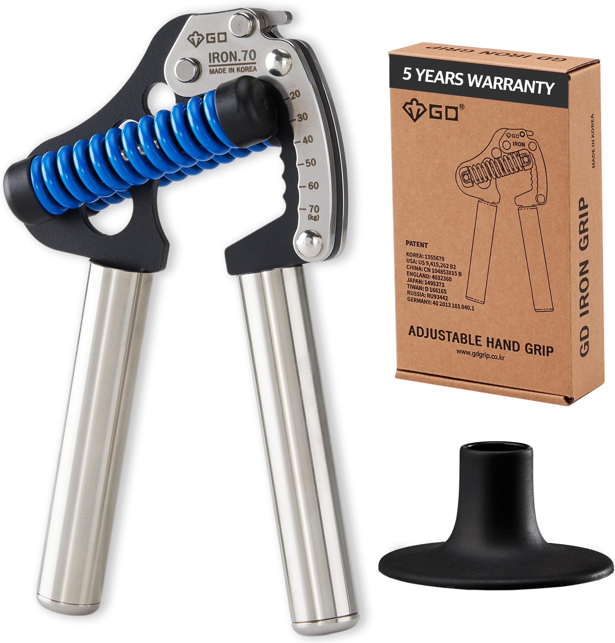 Iron Grip 70 Hand Grip Strengthener (Adjustable Hand Grip) Wrist and Forearm Strength Trainer Hand Strengthner